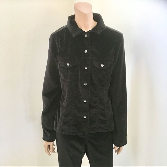 Faconnable black velvet classic jacket pant set 10 - Picture 3 of 15